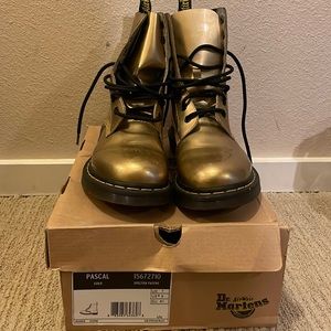 gold dr martens